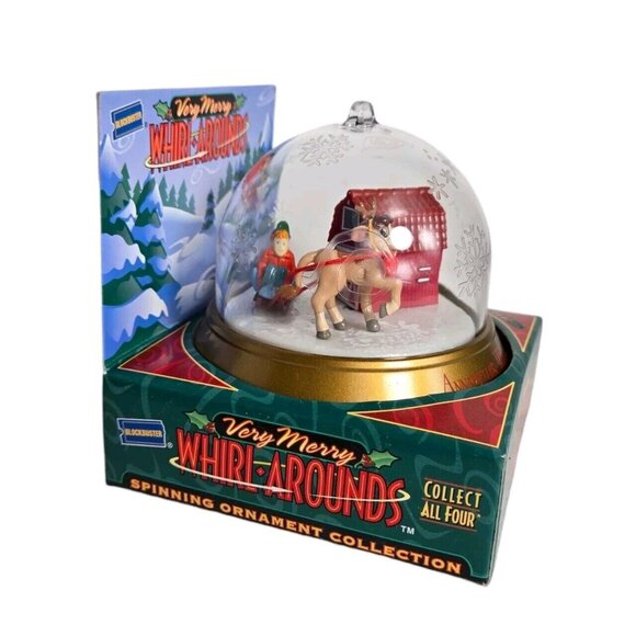 Vintage 1999 Block Buster Rudolph The Red‎ Nose Reindeer Whirl Around Ornament - Picture 3 of 7